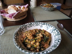 Rice and veggies