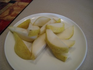 Post-run pear