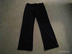 Black exercise pants by Champion 