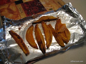 Sweet potato fries for my sweet potato 