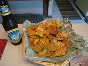 Chips and beer 