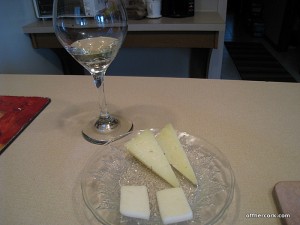 Manchego and goat's milk cheese 