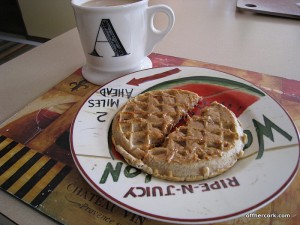 Coffee and waffle 