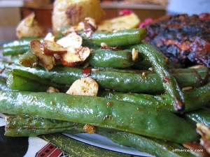 Roasted green beans 