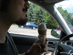 Scott and ice cream cone 