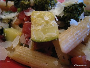 Penne with broccoli rabe and zucchini 