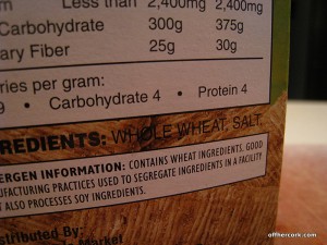 365 Woven Wheat Crackers Ingredients List 