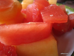 Watermelon and cantaloupe