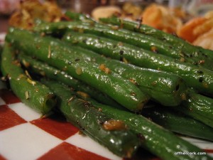 Roasted green beans 