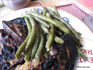 Green beans and eggplant 