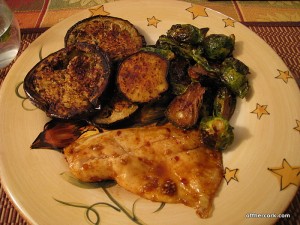 Fish and roasted veggies 