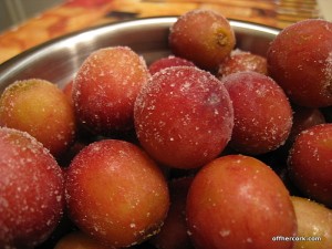 frozen grapes 