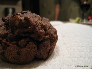 chocolate zucchini muffin 