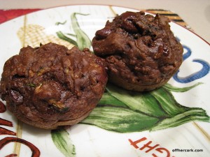 chocolate zucchini muffins 
