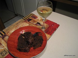 white wine and chocolate zucchini bread 