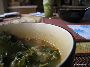 kale and white bean soup 