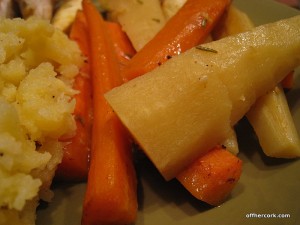 roasted parsnips and carrots 