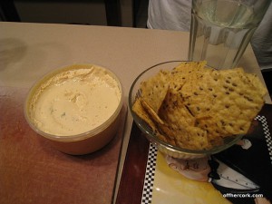 Tortilla chips and cheese 