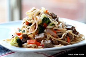Beef with Udon Noodles