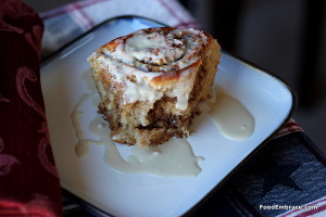 Pecan and Walnut Rolls with Bourbon Icing