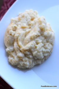 Cheesy Mashed Cauliflower
