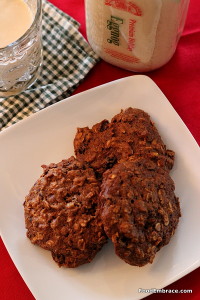 Eggnog Oatmeal Cookies with Rum Raisins