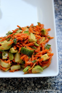 Avocado and carrot salad