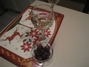 wine and chocolate 
