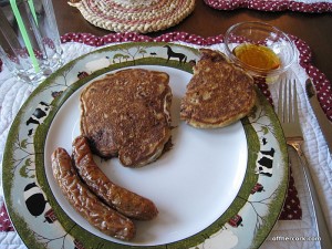 Pancakes and sausage 