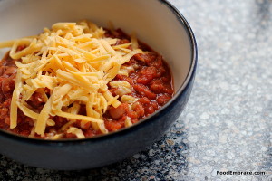 Chili and cheddar